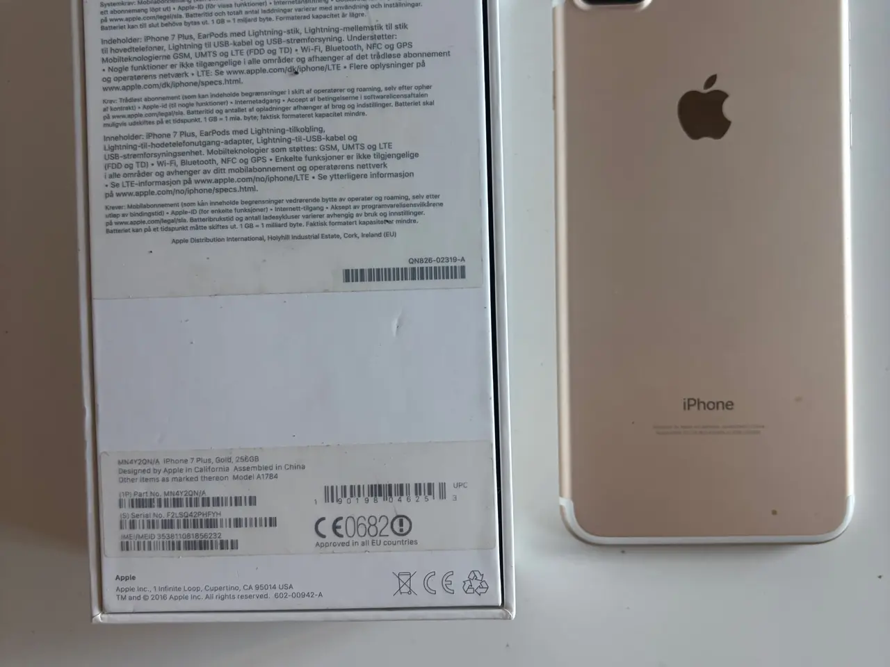 Billede 5 - Apple iPhone 7 Plus 256 GB - farve guld og hvid