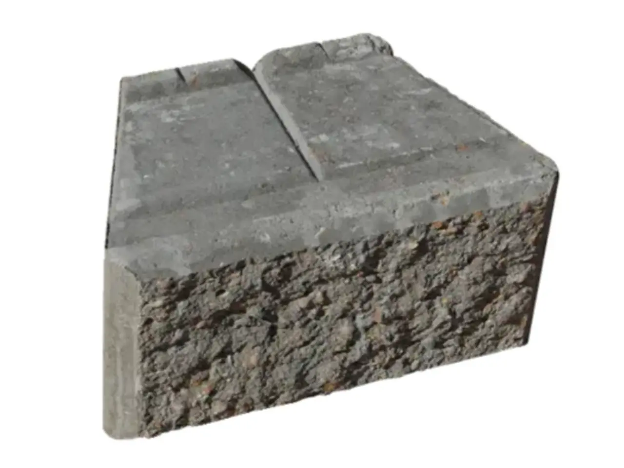 Billede 1 - Grå lock-block 15x30x17,5 + hjørnesten