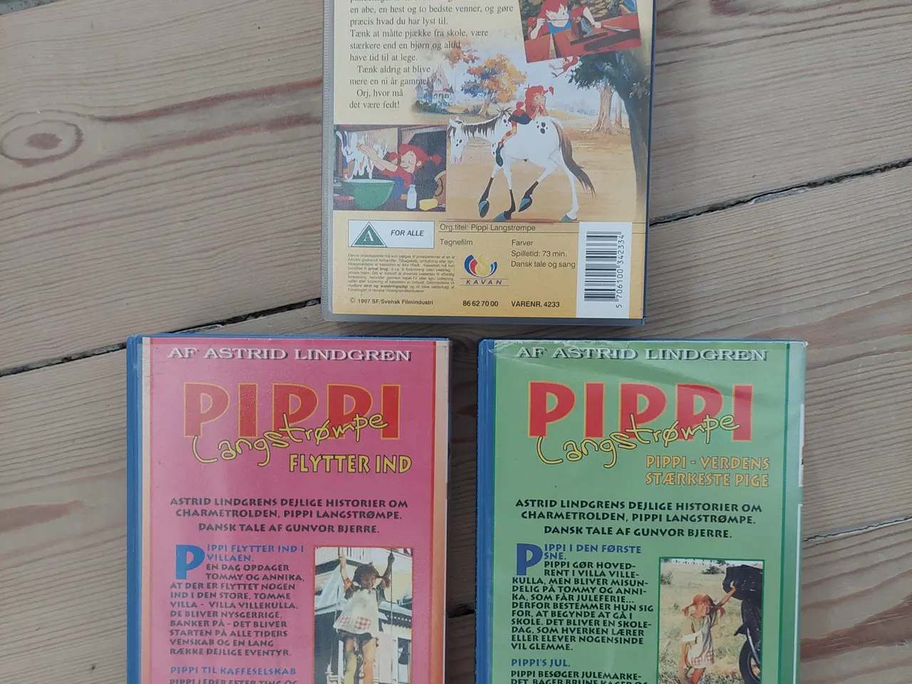 Billede 2 - Pippi Langstrømpe VHS – 3 stk.