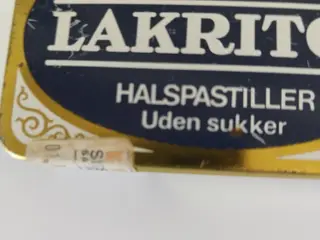 Æske Lakritol. Nordchoklad A/S