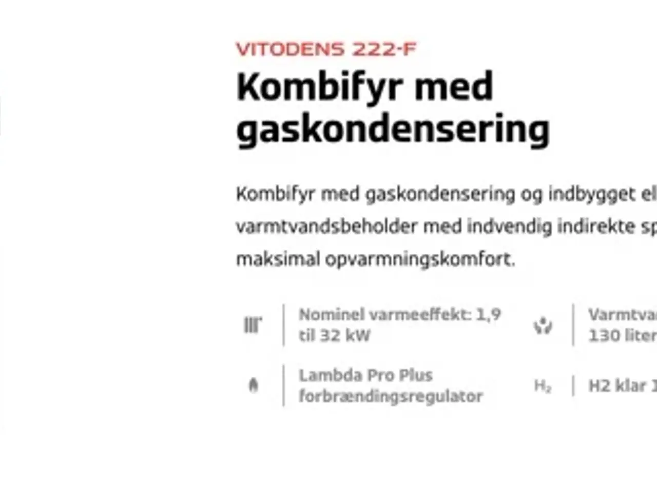 Billede 1 - Gasfyr, Viessmann 222-F