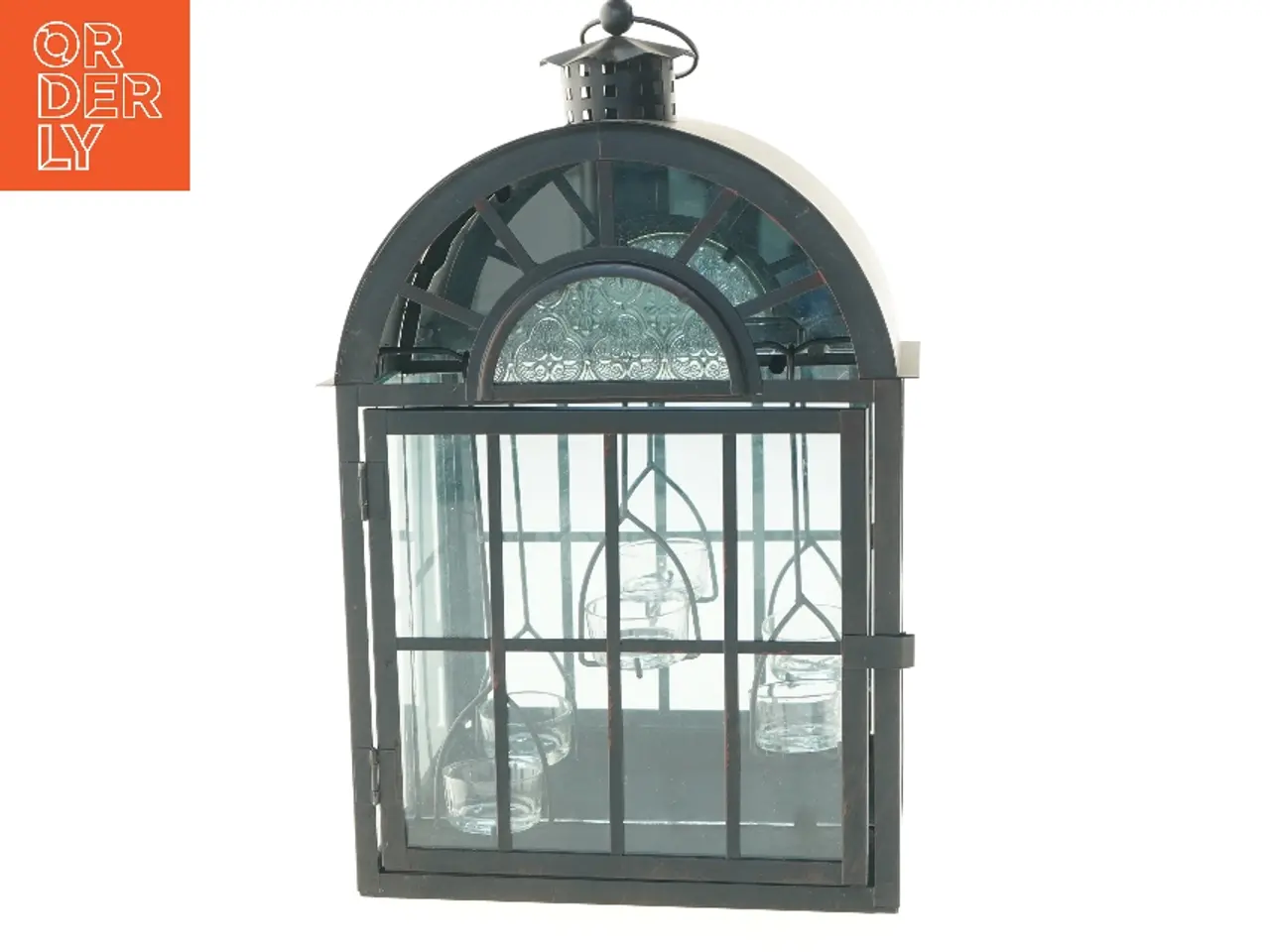 Billede 1 - Sort lanterne (str. 39x24x11 cm)