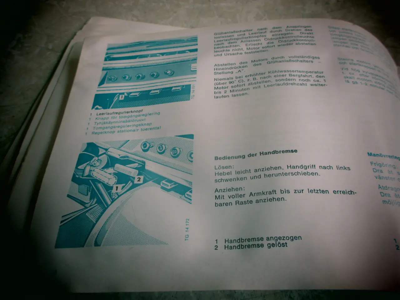 Billede 4 - Brugt Instruktionsbog Mercedes 206-306 D
