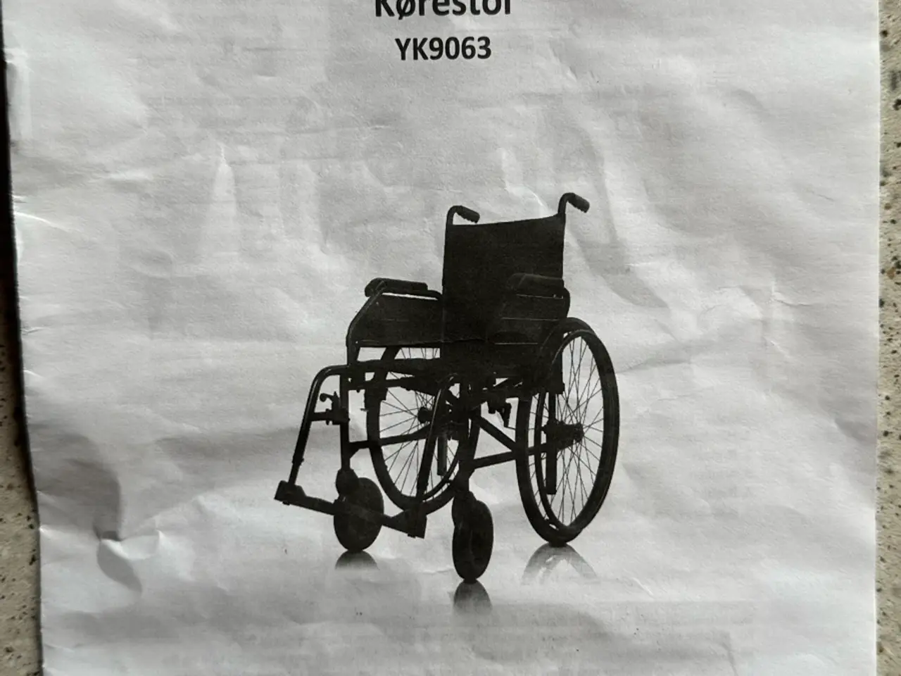 Billede 1 - Kørestol med ekstra hjul