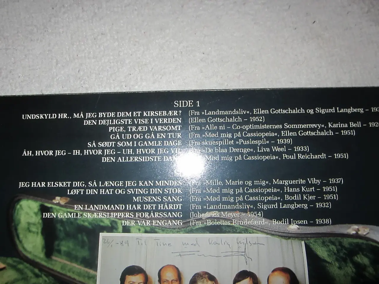 Billede 2 - Ny Finn Ziegler Lp plade m Hilsen/underskrift f 89