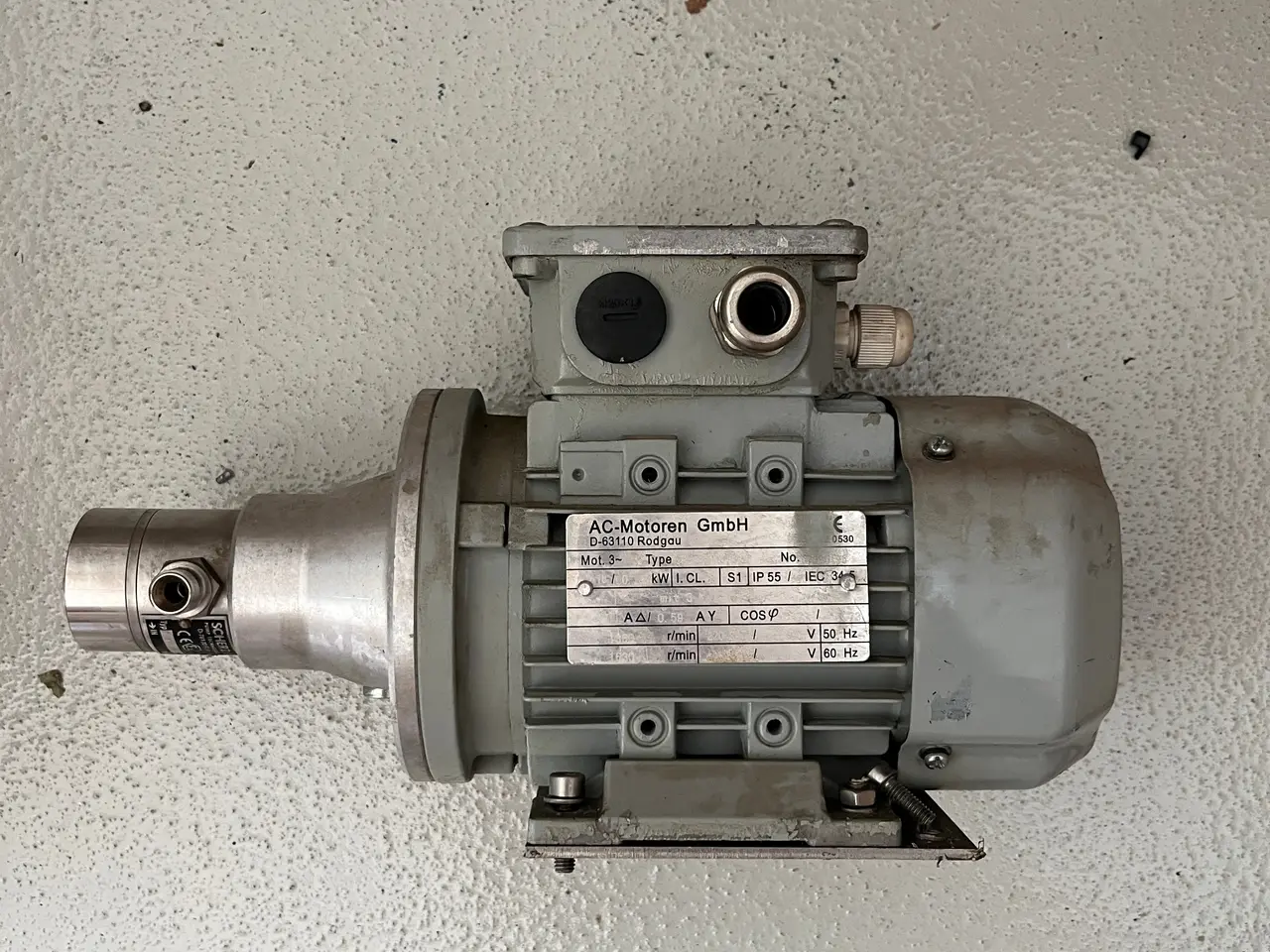 Billede 2 - AC-Motoren GmbH 3-Phase Motor med Scherzinger Pump