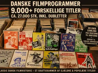 Kæmpe samling af filmprogrammer, ca 27000 styks