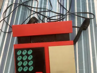 B & O Beocom 500 bord telefon fra 1986 farve rød