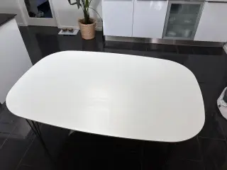 Haslev Symphony spisebord 105x160cm, hvid