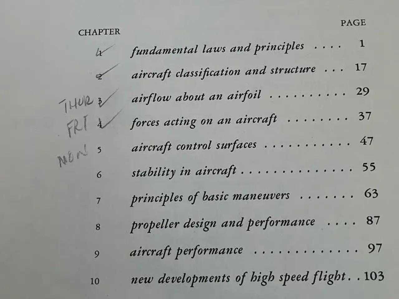 Billede 4 - Pilotuddannelse, Principals of Flight
