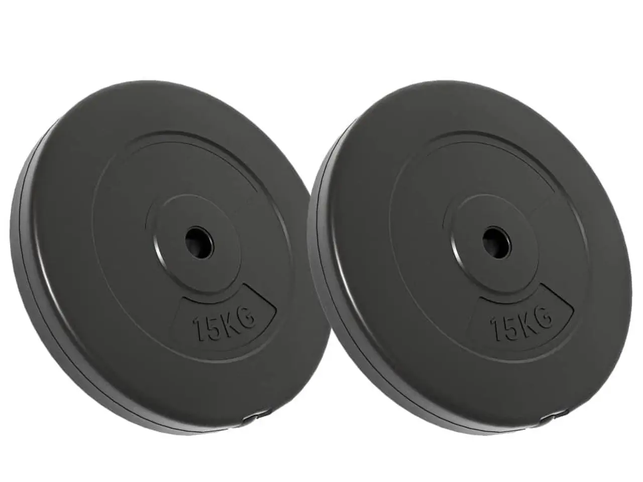 Billede 2 - Vægtskiver 2 stk. - 30 kg cement, Ø39 cm
