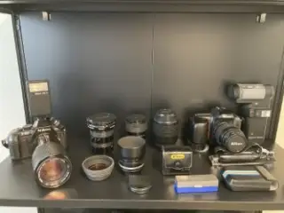 Gamle kameraer og fotoudstyr
