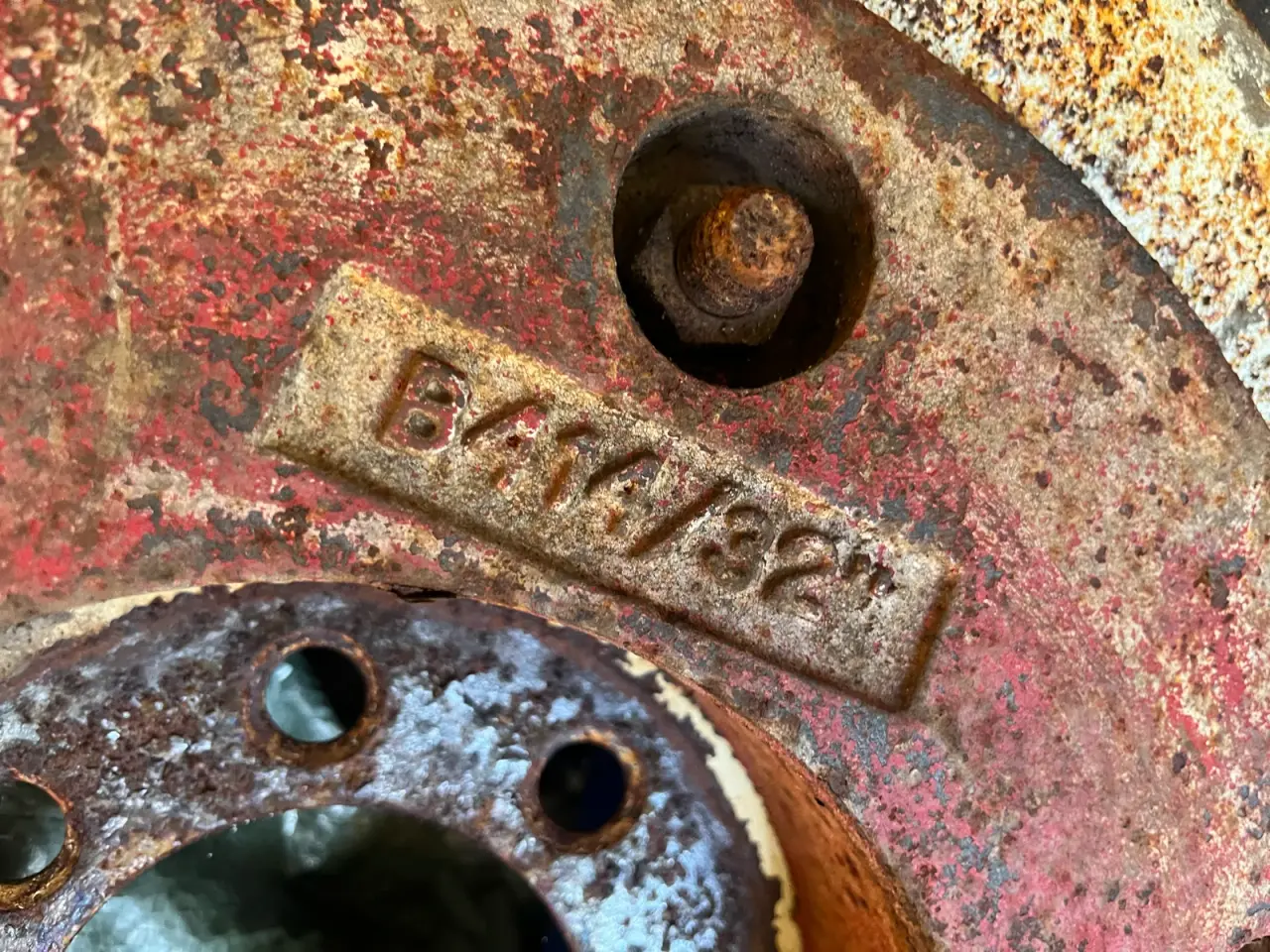 Billede 4 - IH B275 / B414 fælgplade med vægt