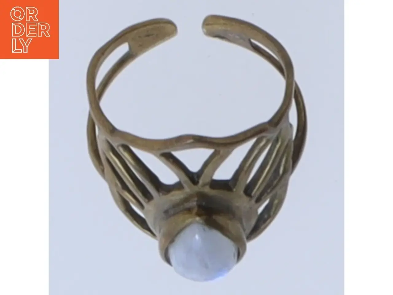 Billede 1 - Vintage ring med sten (str. 56 mm)