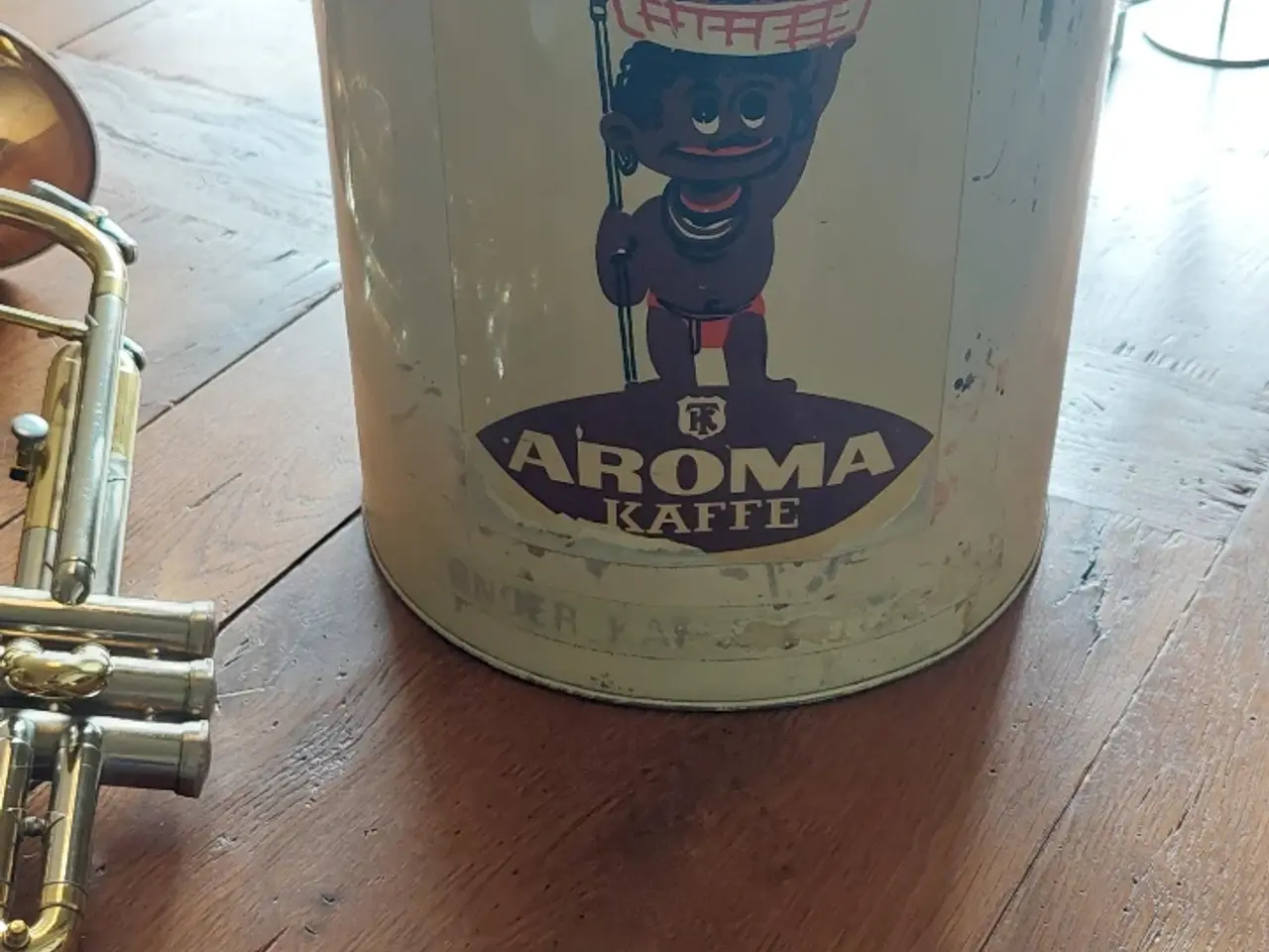 Billede 1 - Stor Antik Butikskaffedåse!!