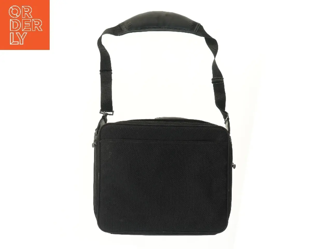 Billede 2 - Computertaske i sort stof (str. 44,5x36,5 cm)