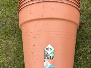 5 stk Plastik krukker