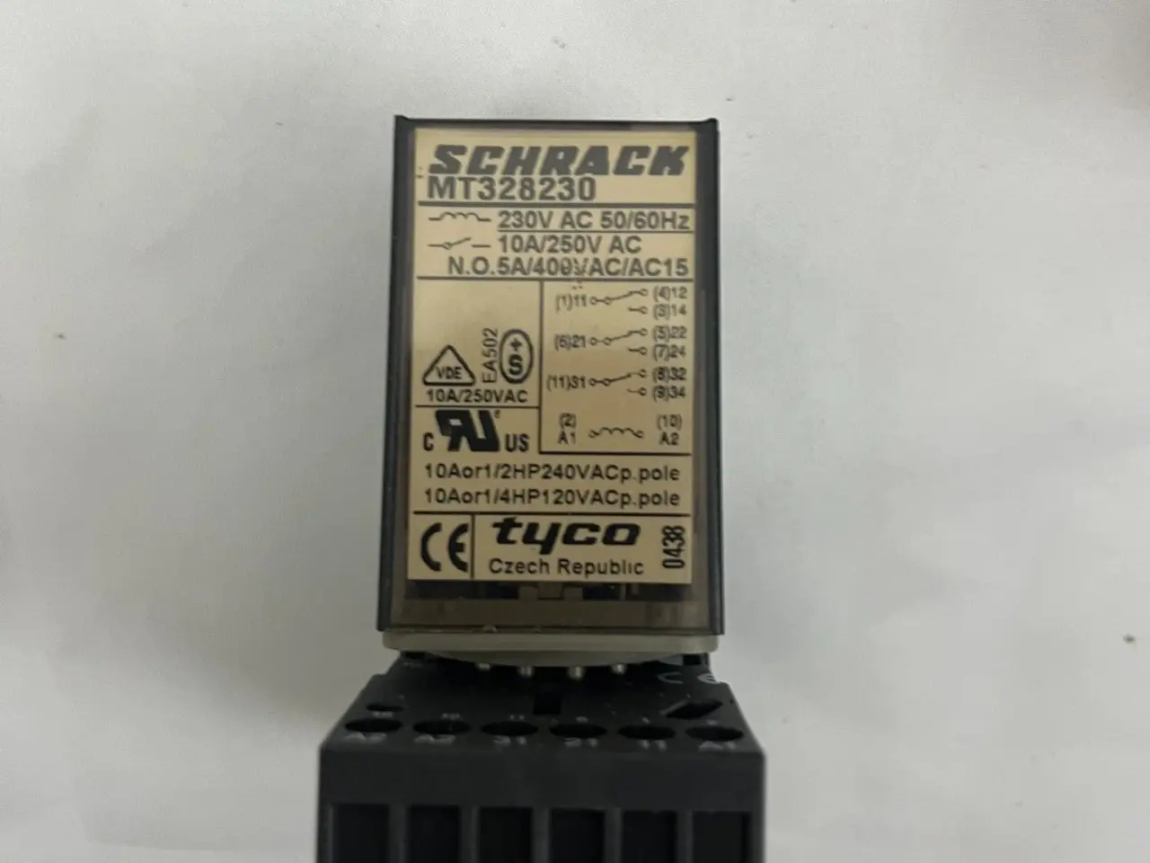 Billede 3 - Carlo Gavazzi ZPD 12 & Schrack MT328230 relæ parti