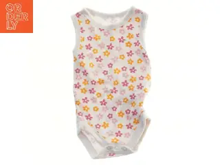 Ærmeløs bodystocking med blomsterprint (str. 68)