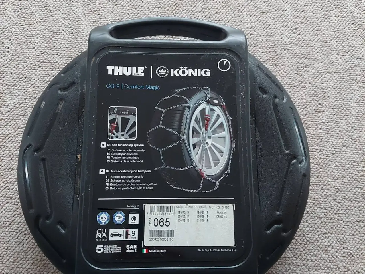 Billede 2 - Thule König CG-9 snekæder størrelse 065