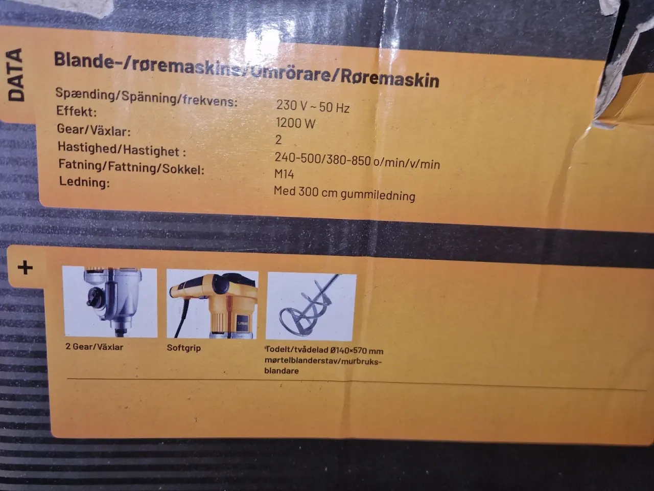 Billede 4 - Falke blande-/røremaskine 1200W – komplet