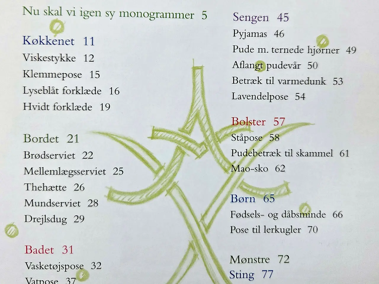 Billede 2 - Syede monogrammer  -  broderi-bog