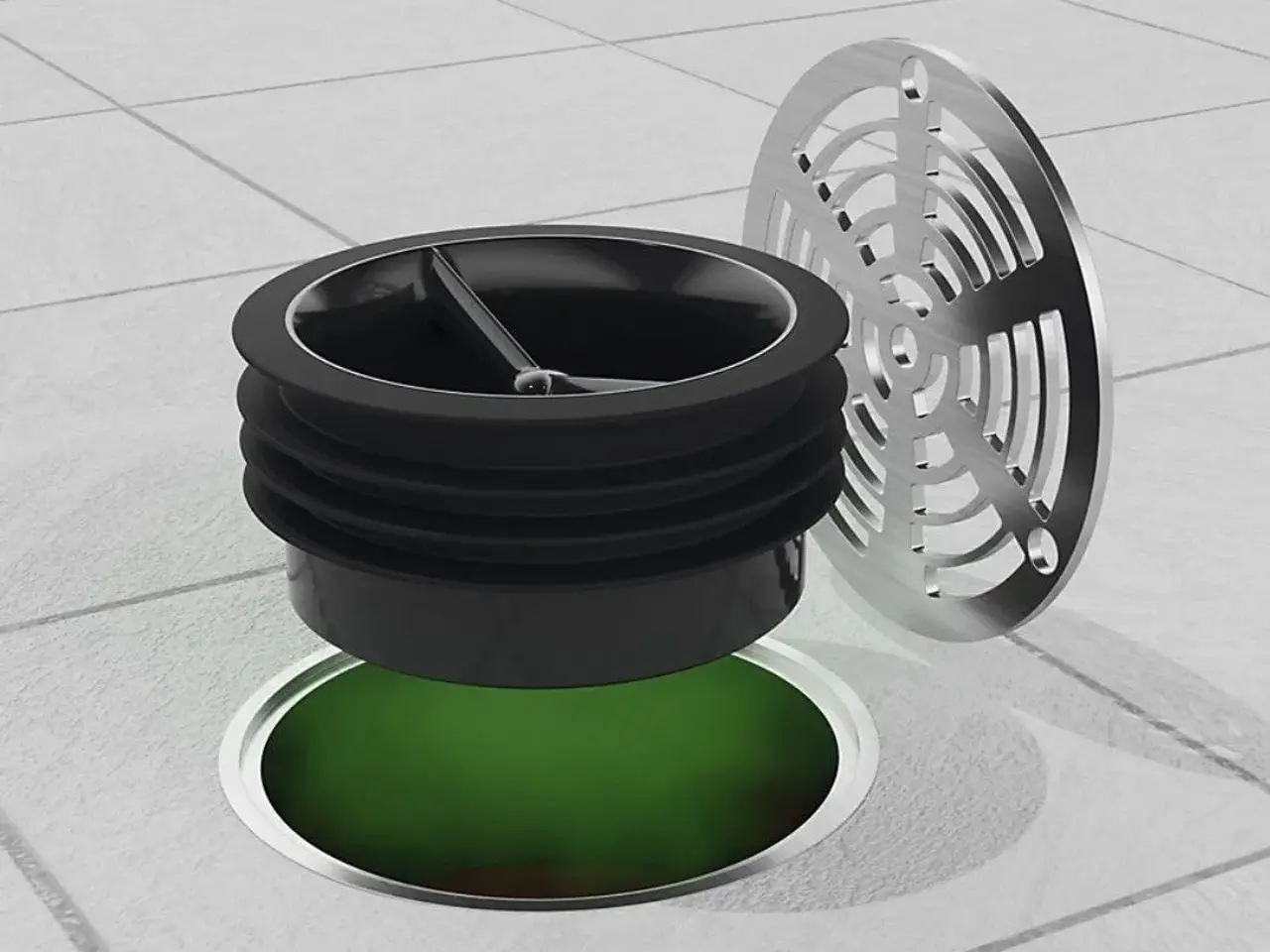 Billede 2 - Green Drain GD4 vandlås 