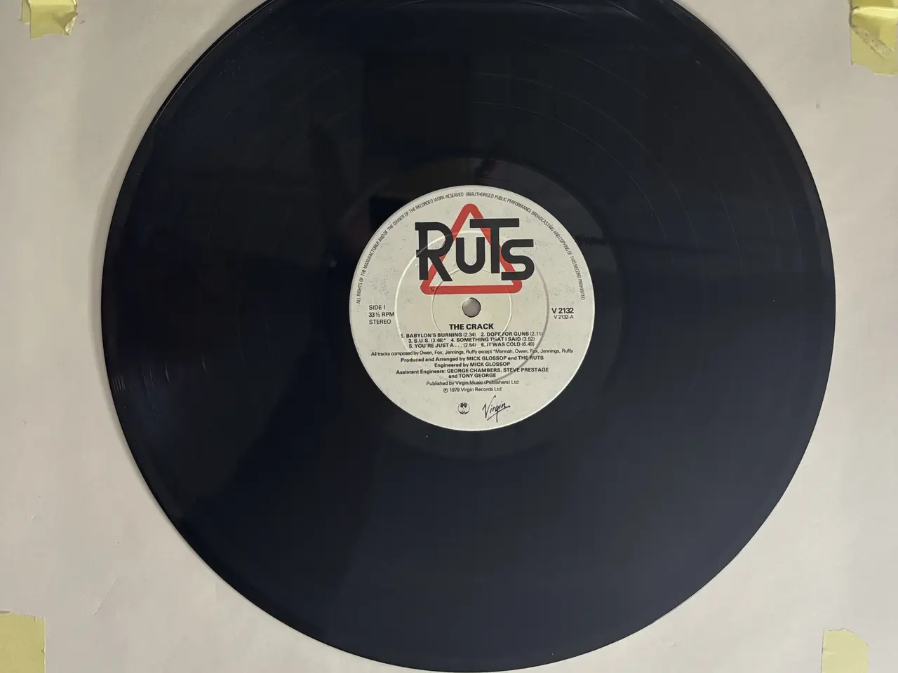Billede 3 - The Ruts – The Crack LP (1979, Virgin) – VG+/VG+