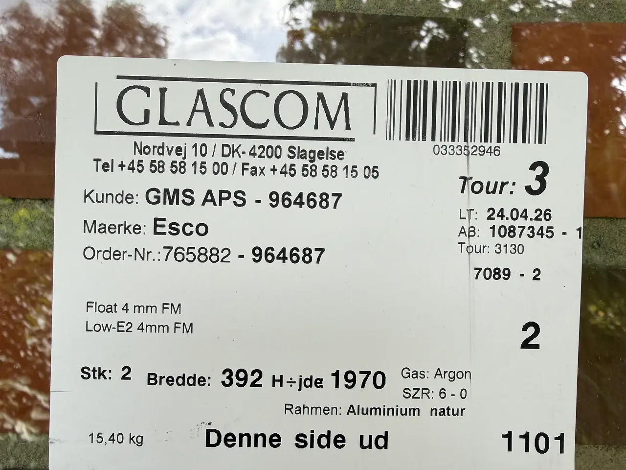 Billede 3 - Termoruder 2 stk. 2 lags NYE