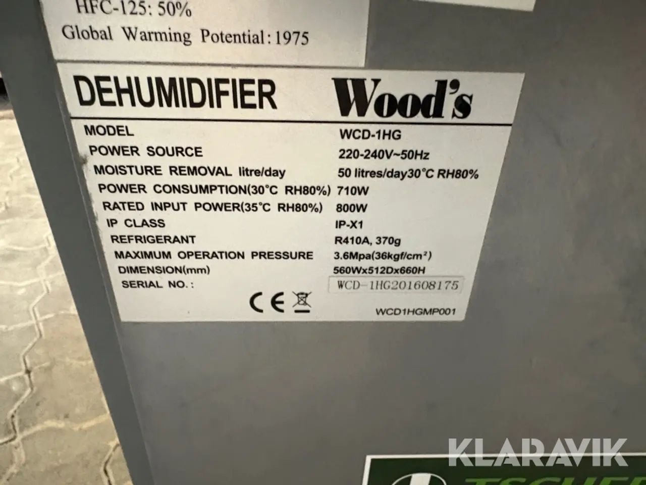 Billede 12 - Affugter Wood’s WCD-1HG