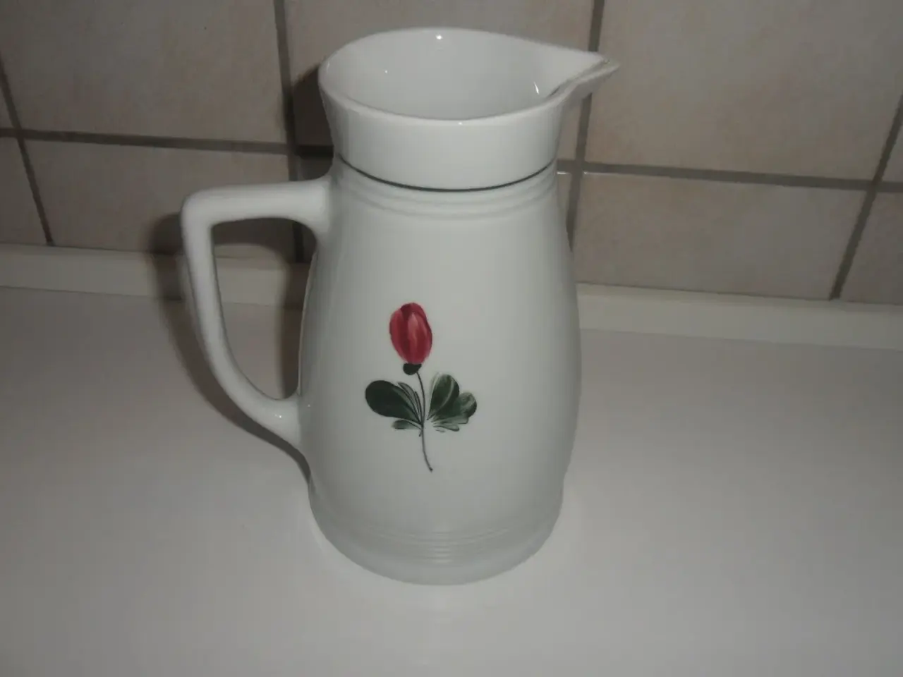 Billede 3 - Gl. Kander med blomster deco. 2 stk.