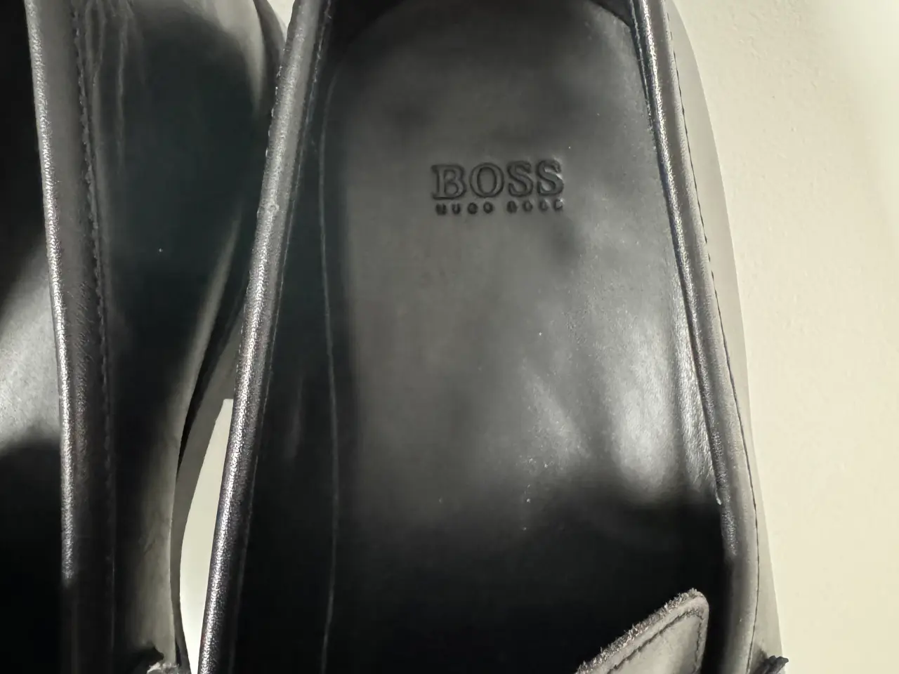 Billede 11 - HUGO BOSS Vero Cuoio sort læder ”Horsebit” Slip On