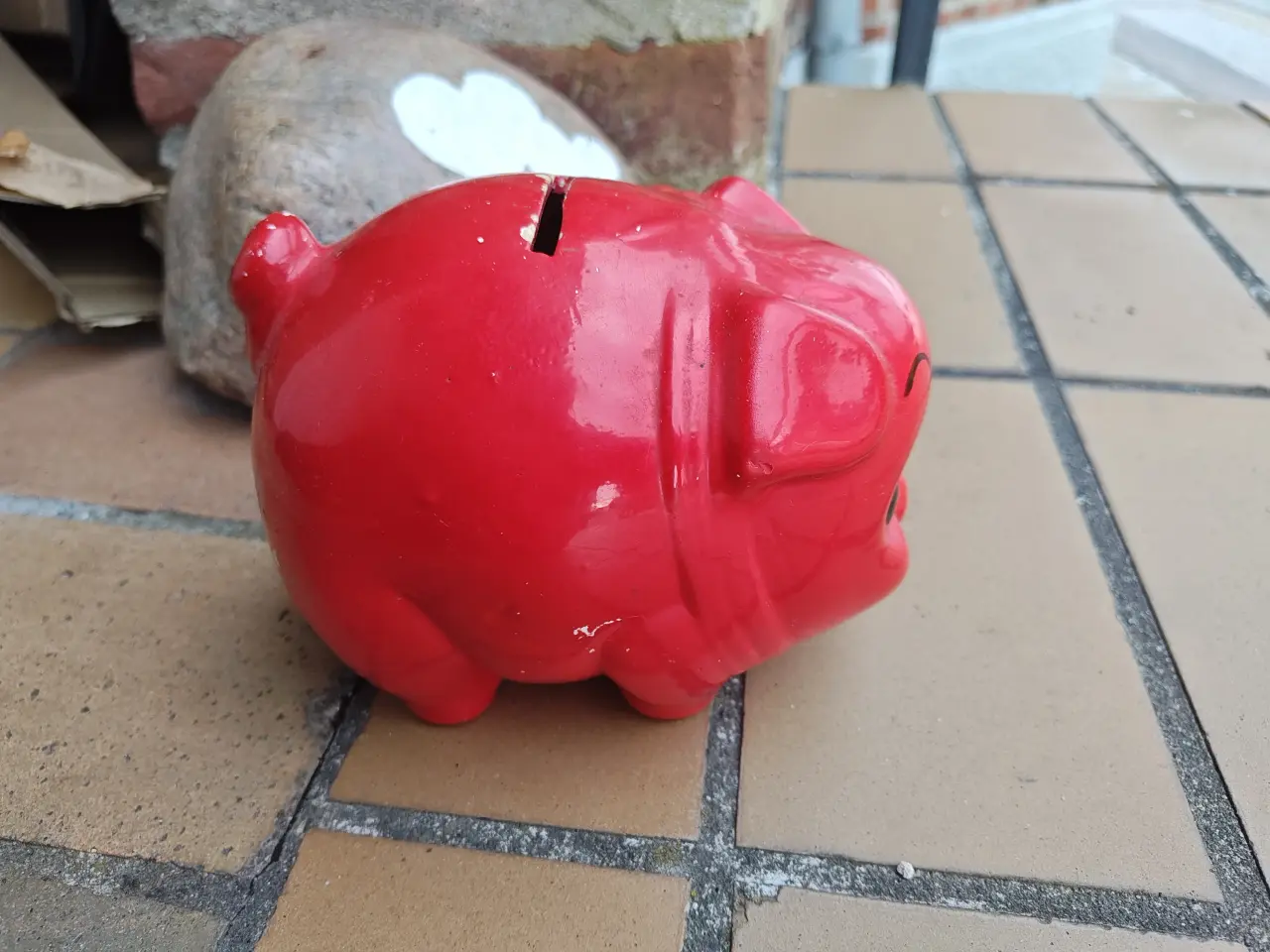 Billede 2 - Gammel Sparegris - Sparebøsse i keramik