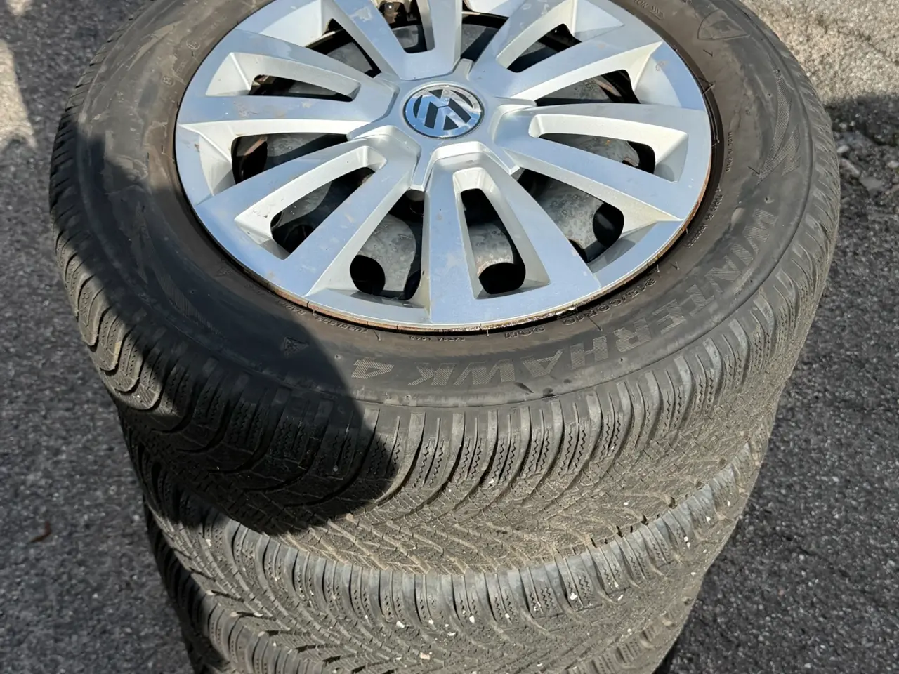 Billede 1 - VW vinter dæk med fælge . 5x112 krydsmål