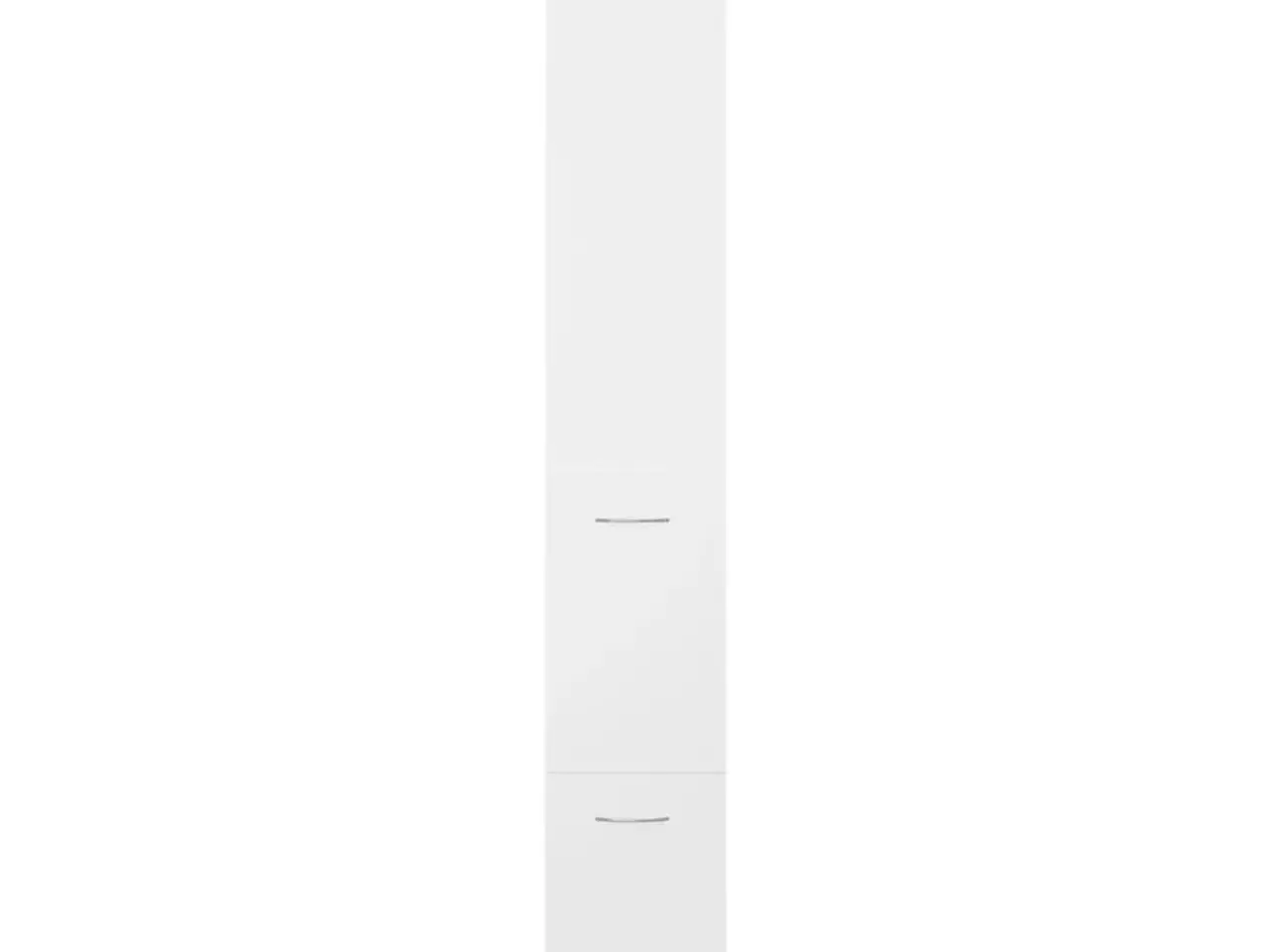 Billede 4 - Badeværelsesskab 25x26,5x170 cm konstrueret træ hvid