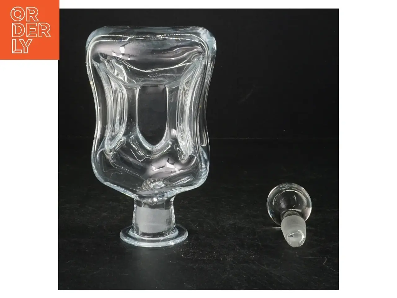 Billede 2 - Klukflaske fra Holmegaard (str. 21 cm)