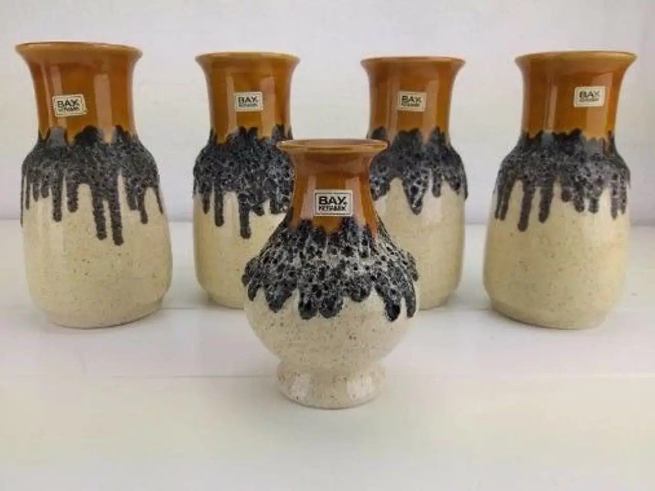 Billede 1 - West Germany - FAT LAVA JUG VASE fra Bay Keramik