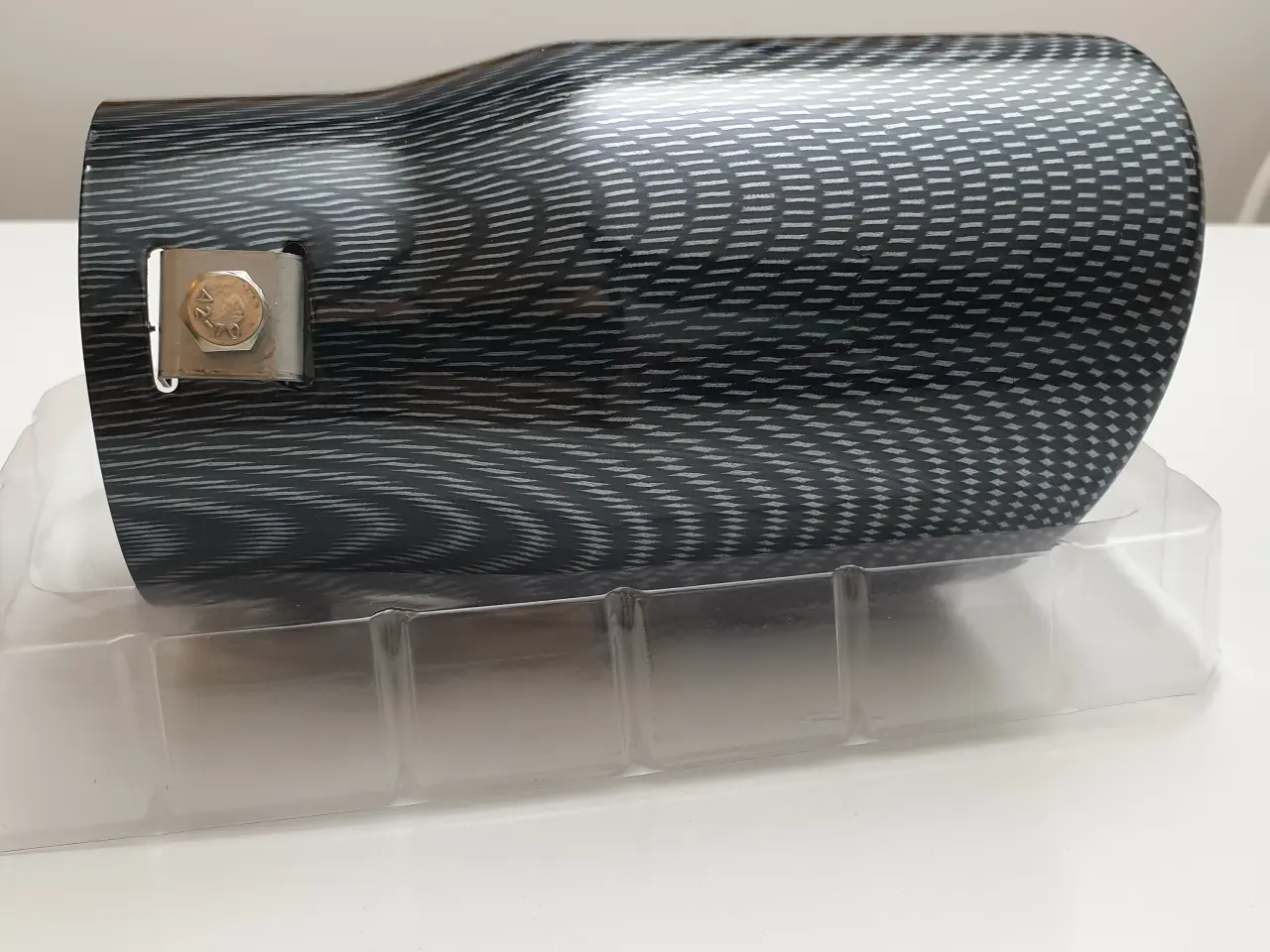 Billede 8 - NY! 90mm Carbon / Sort Rørendestykke