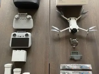DJI Mini 4 Pro (Aldrig Fløjet) + Fly More Kit