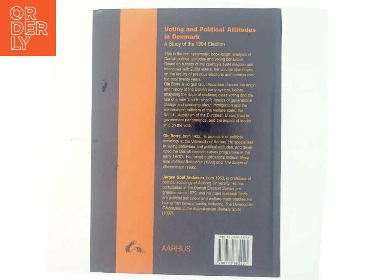 Billede 3 - Voting and political attitudes in Denmark : a study of the 1994 election (Bog)