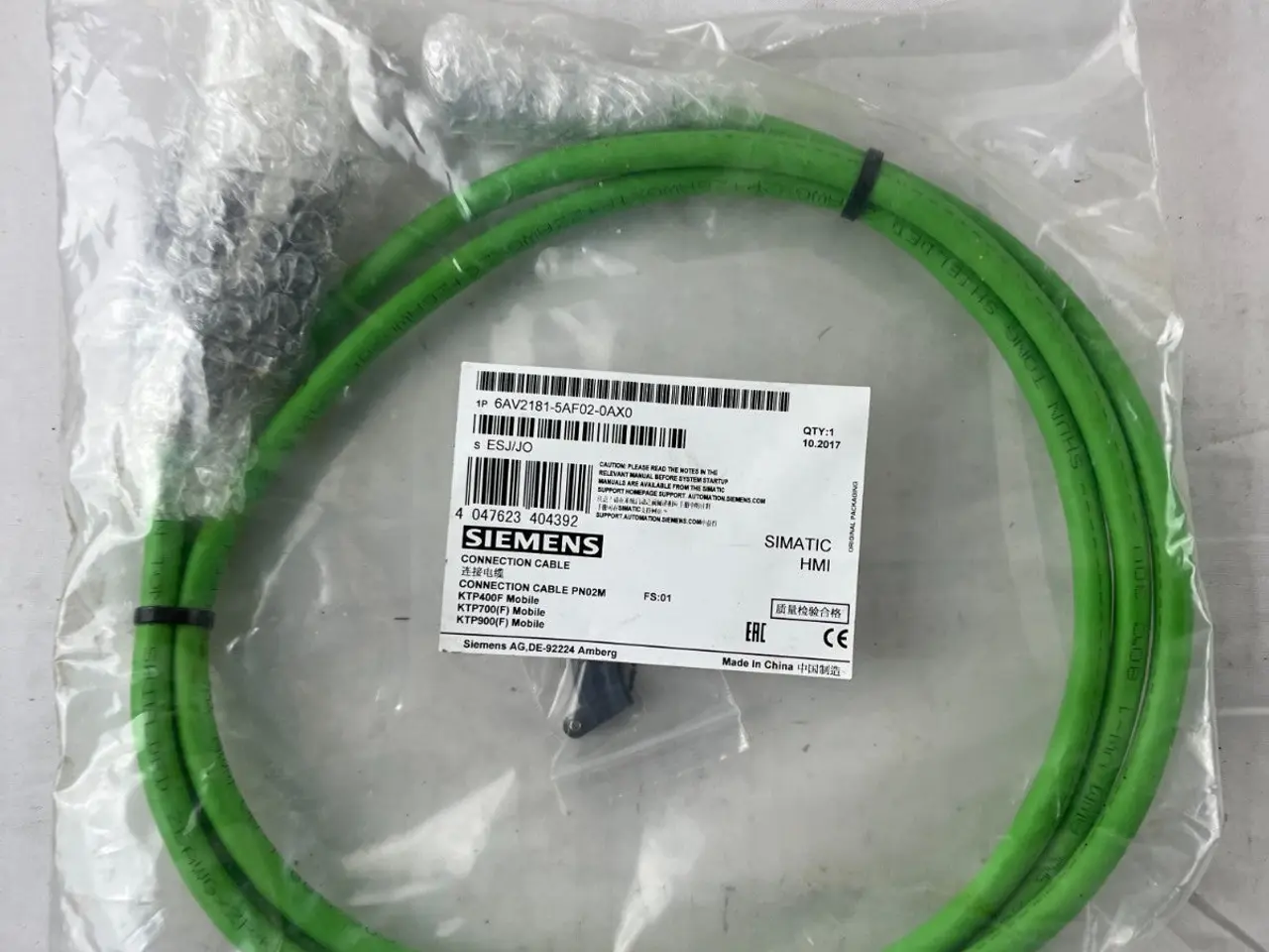 Billede 3 - Siemens 6AV2181-5AF02-0AX0 Connection kabel PN02M