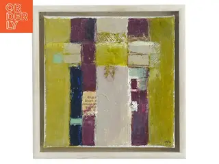 Abstrakt maleri i ramme (str. 15x15 cm)