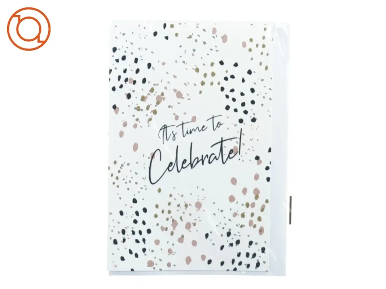 Billede 1 - "Its time to celebrate"-kort fra Skansen (str. 17 x 3 cm)