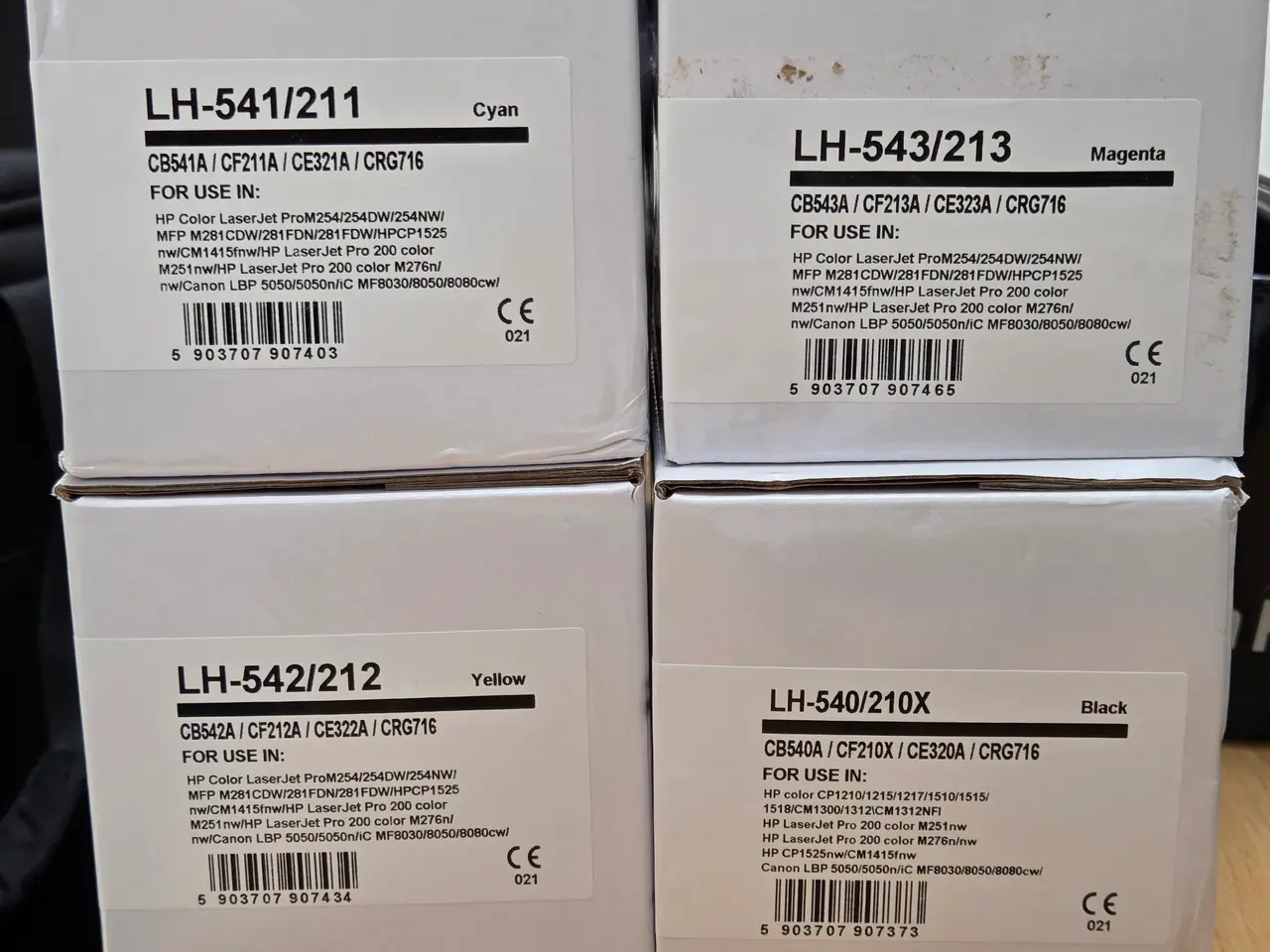 Billede 3 - Nye laserpatroner til HP & Canon (4-farve sæt)