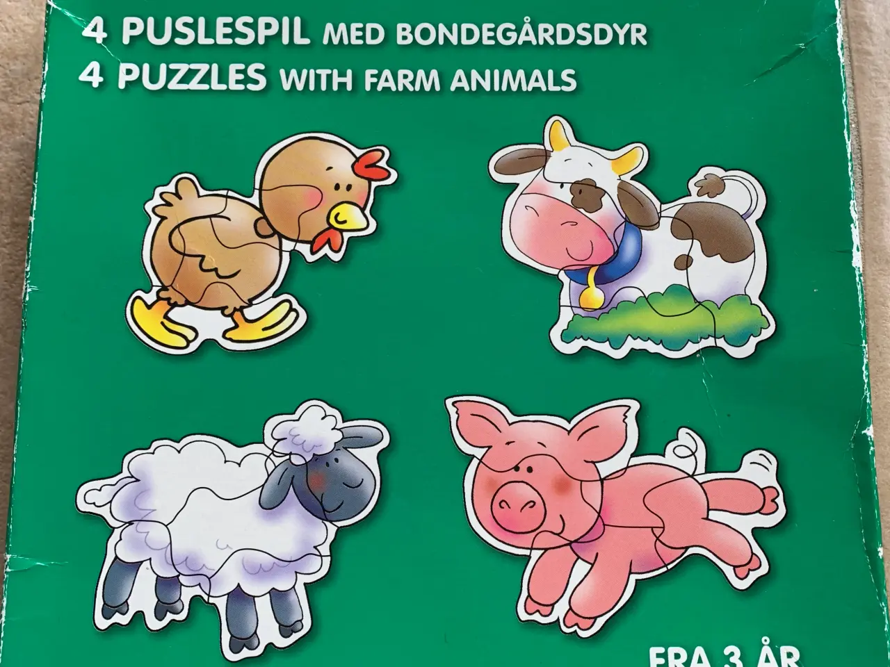 Billede 1 - Puslespil med bondegårdsdyr