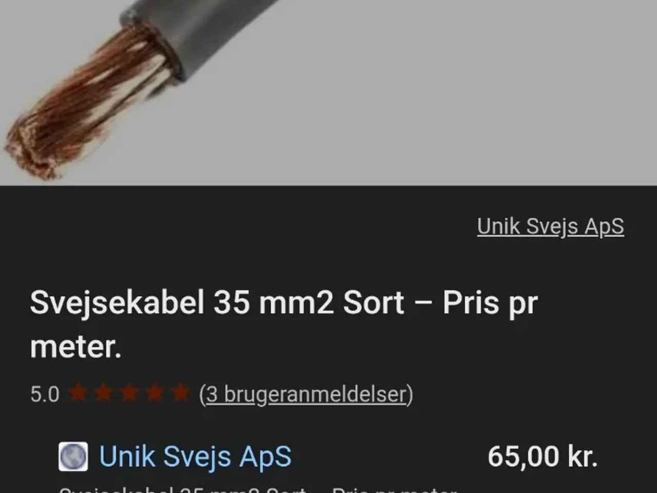 Billede 5 - Gummikabel,  og Stelkablel  til svjser