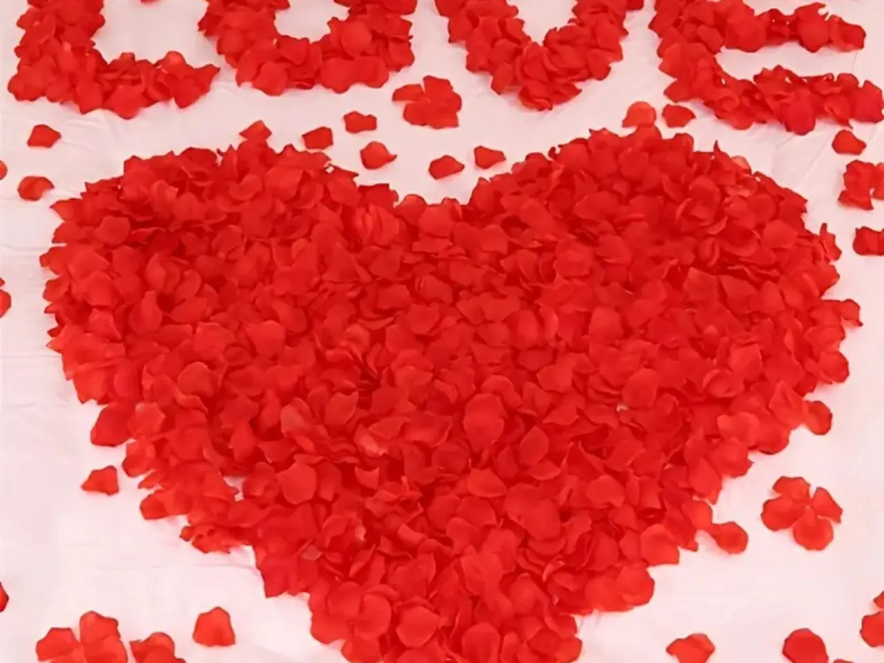 Billede 1 - Kunstige rosenblade 1000 stk (valentinsdag/bryllup)