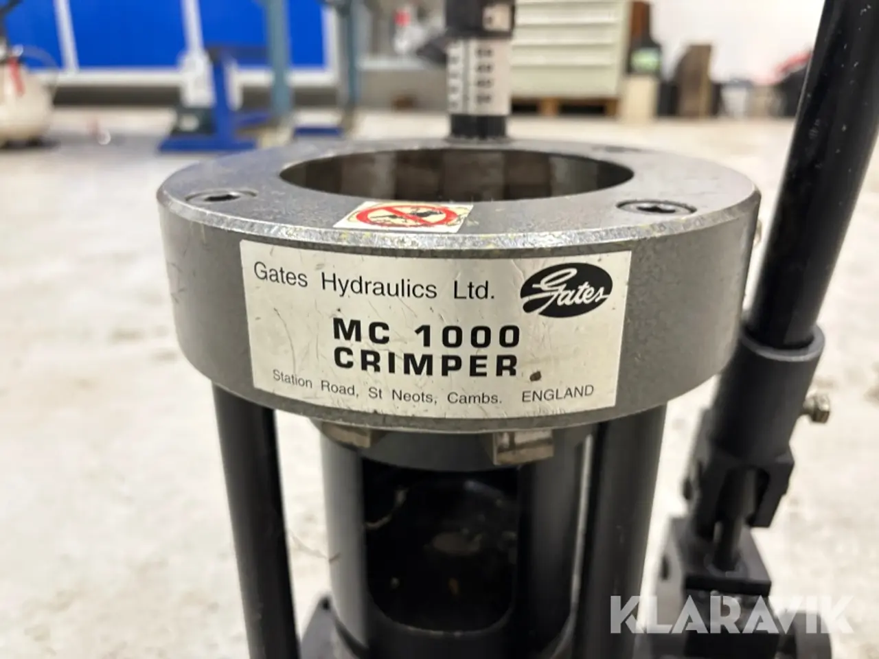 Billede 11 - Hydraulisk slangepresser Gates Hydraulics Ltd. MC 1000 Crimper
