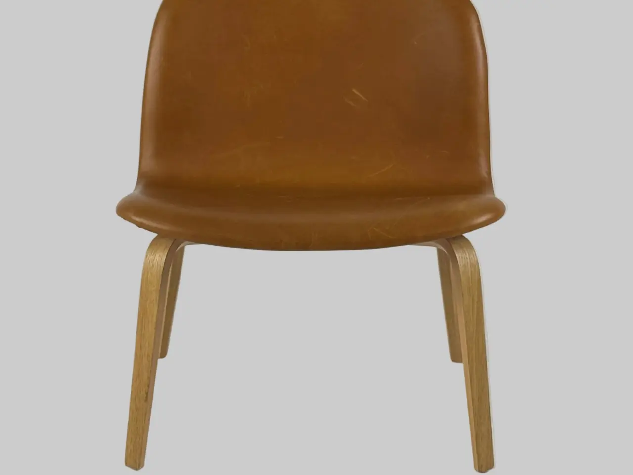Billede 3 - Muuto Visu Loungestol – Cognac Læder/Eg Stel