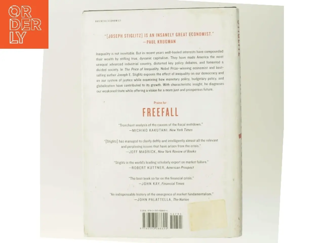 Billede 3 - The Price of Inequality af Joseph E. Stiglitz (Bog)